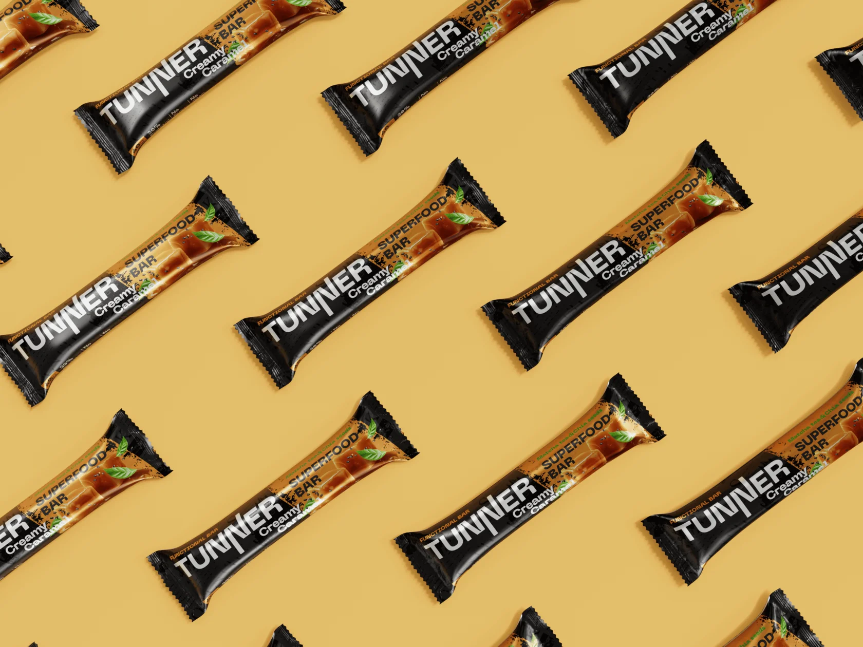 Функциональный батончик Tunner SUPERFOOD со вкусом «Сливочная карамель»