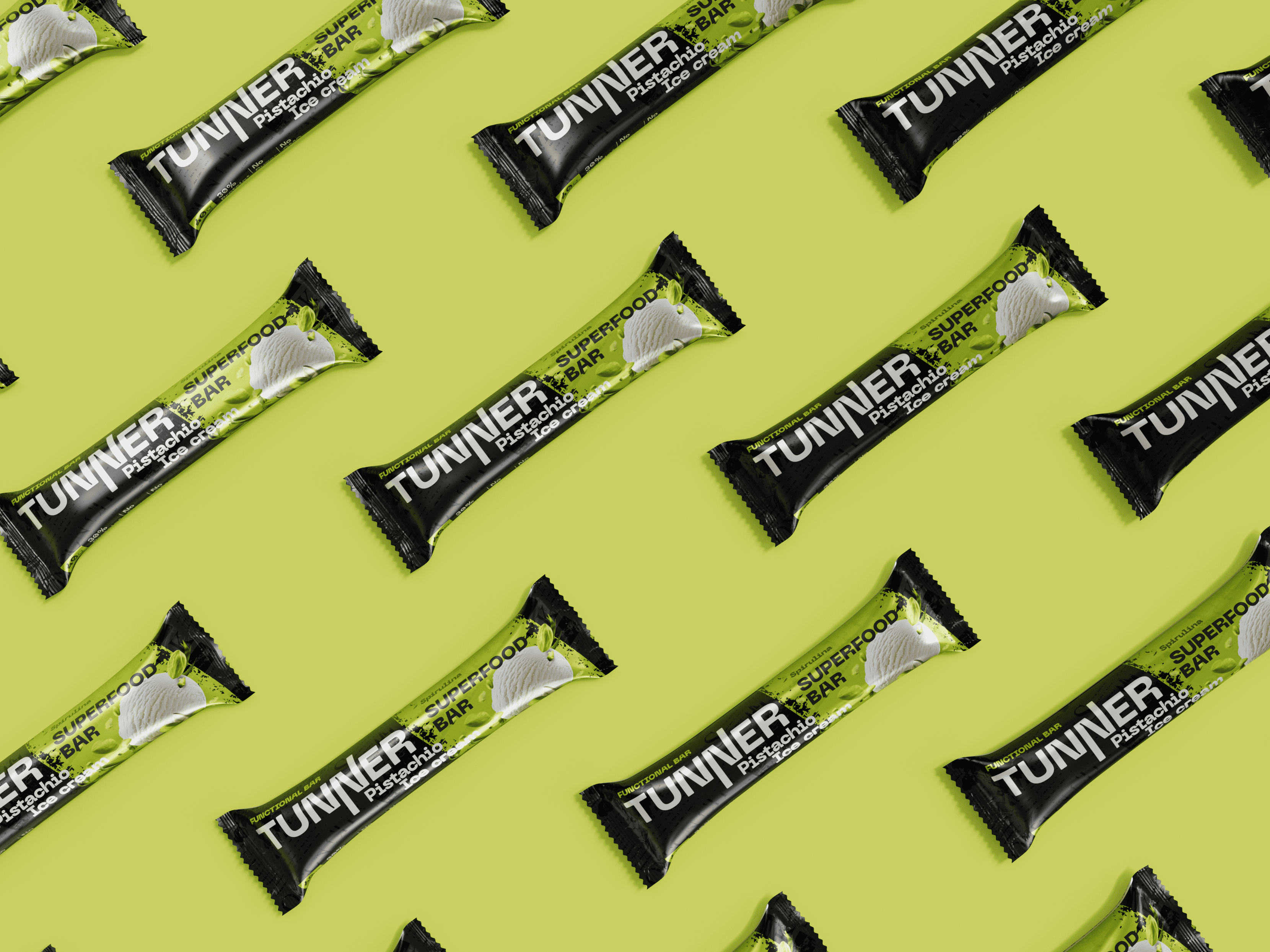 Функциональный батончик Tunner SUPERFOOD со вкусом «Фисташка и пломбир»