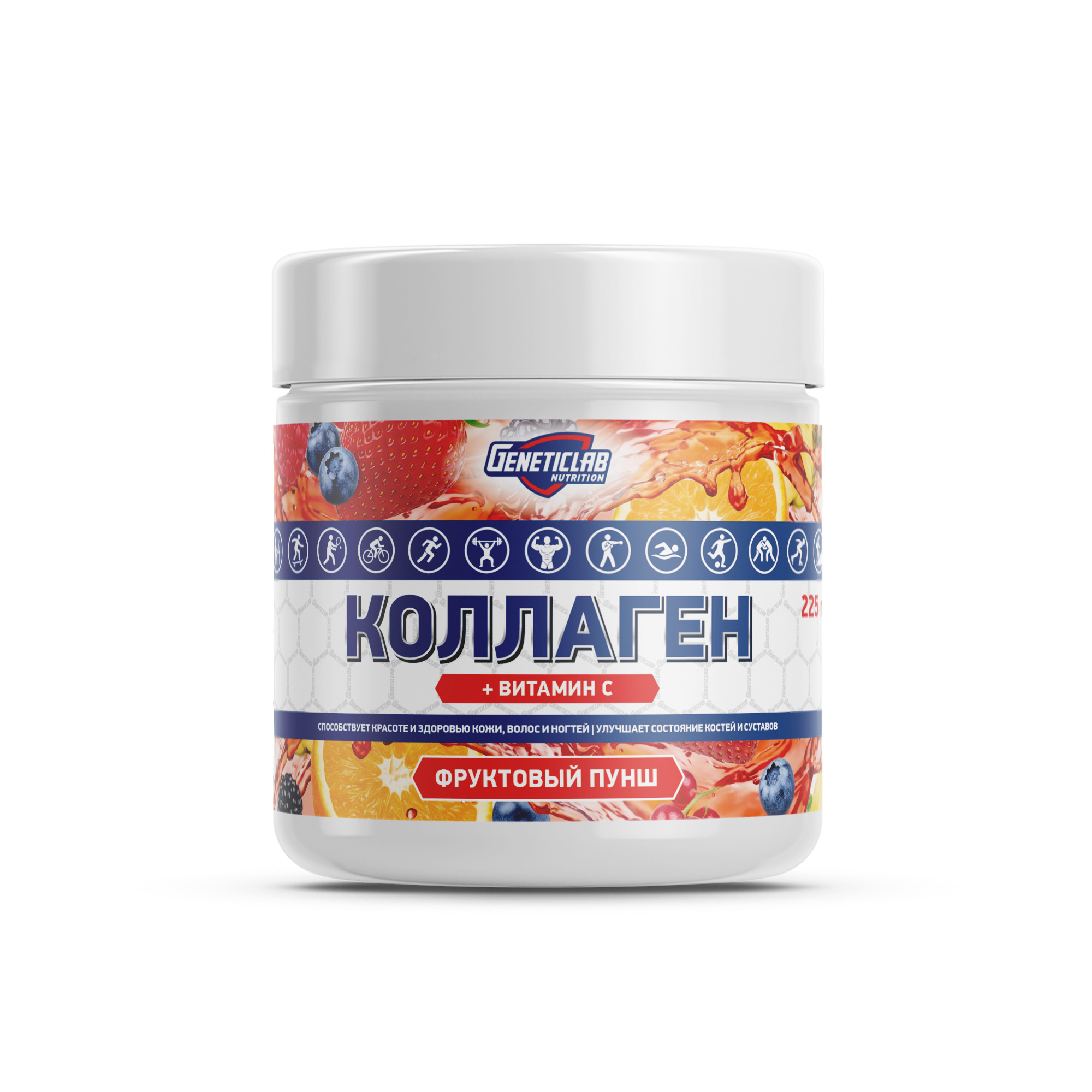 Коллаген COLLAGEN PLUS 225 г Фруктовый пунш