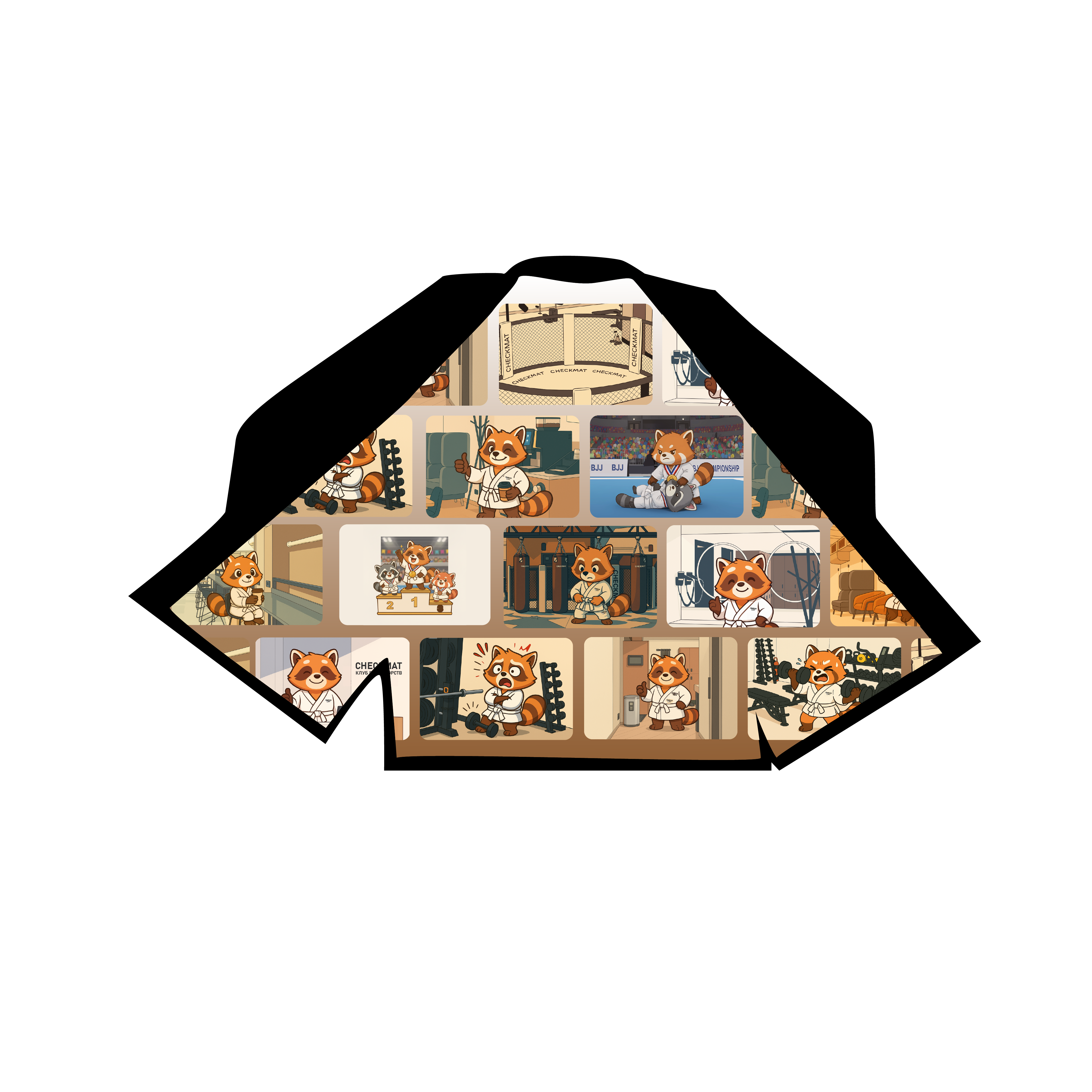 Кимоно для BJJ детское черное