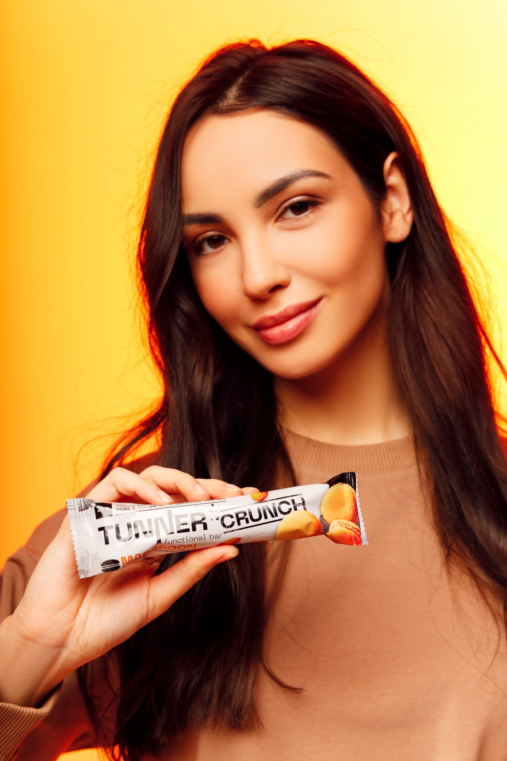 Функциональный батончик Tunner CRUNCH со вкусом «Миндальное печенье»