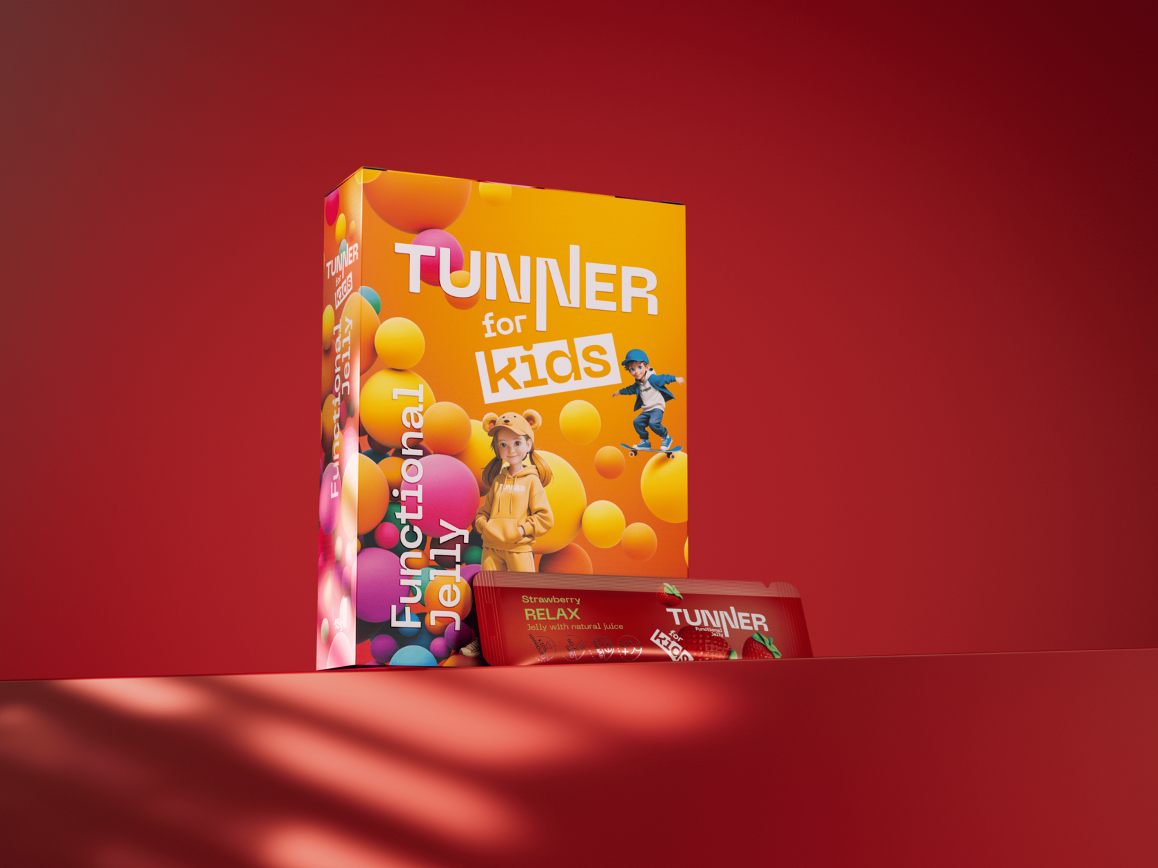 Функциональное желе Tunner RELAX со вкусом «Клубника» (21шт/уп)