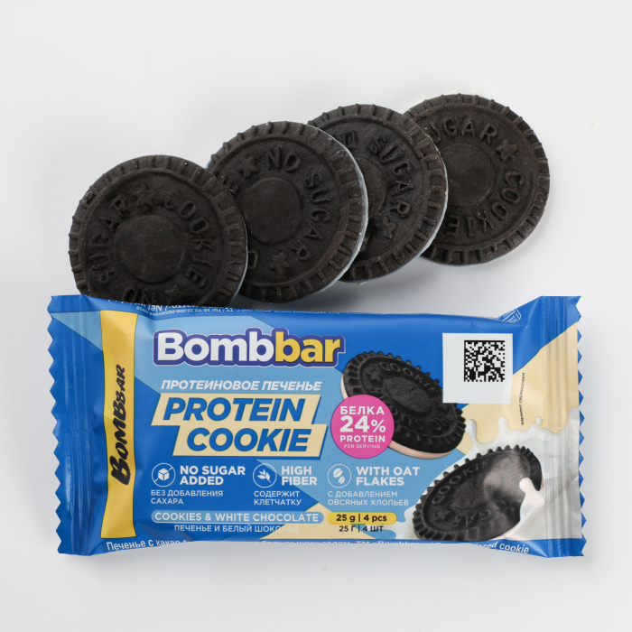 Протеиновое печенье Bombbar Cookies - Печенье-крем
