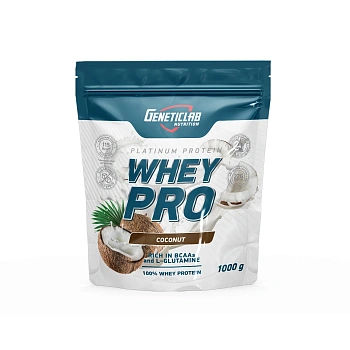 Сывороточный протеин Geneticlab WHEY PRO 1000 г Кокос