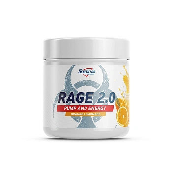 Предтренировочный комплекс Geneticlab RAGE 2.0 240 г Апельсиновый лимонад