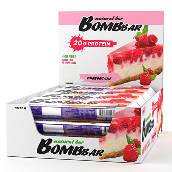 Протеиновый батончик Bombbar - Малиновый чизкейк