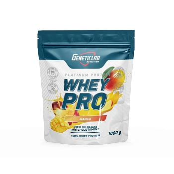 Сывороточный протеин Geneticlab WHEY PRO 1000 г Манго