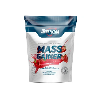 Гейнер Geneticlab MASS GAINER 1000 г Клубника